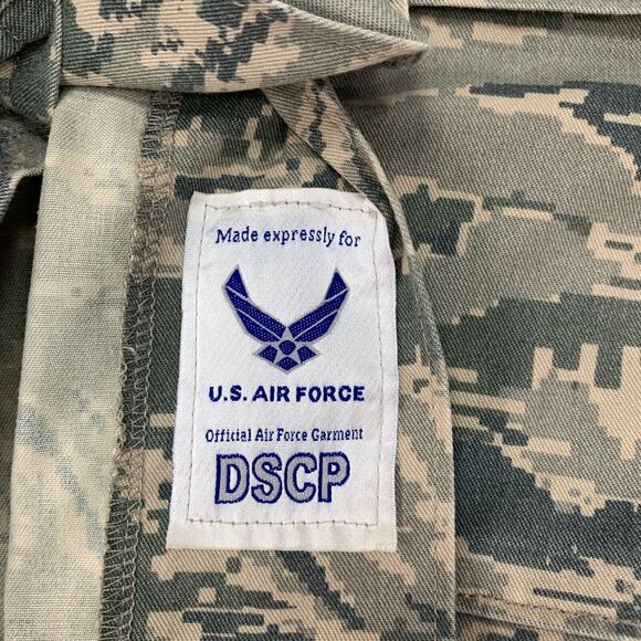 US Air Force Combat Uniform Womens L Large Camo Green Button Up DSCP Jacket - Picture 7 of 10